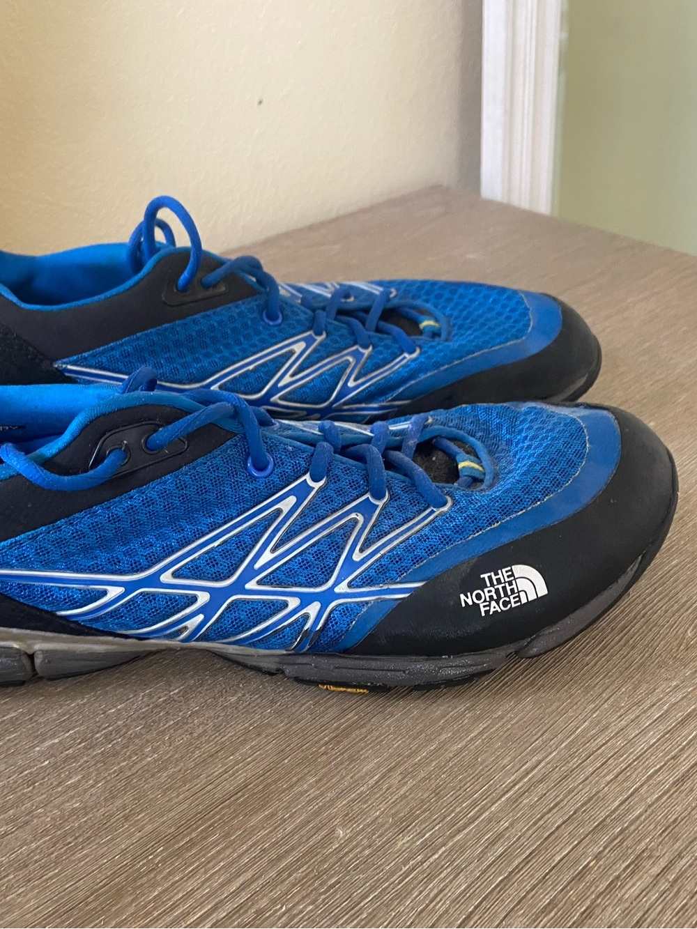 The North Face Men's Blue Trail Sneakers with Black Trim